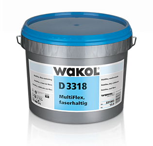 Walkol Клей Клей волокнистый для ПВХ-покрытий Walkol D3318 MultiFlex, 13 кг.